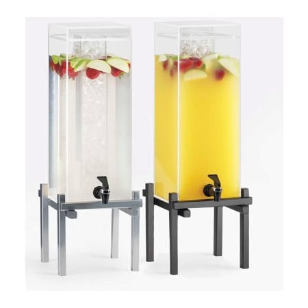 Cal-Mil Cal-Mil 1132-3-74 One by One Iced Beverage Dispenser 3 Gallon 10-1/4"W x 10-1/4"D x 25-1/2"H Silver 1132-3-74